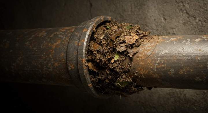 canalisation bouchee